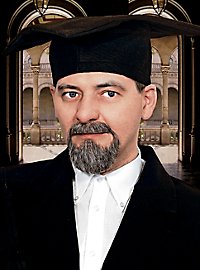 Skægsæt Professor Med Fipskæg Og Overskæg