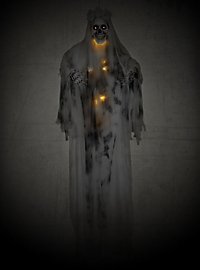 Skelettbraut – Hängefigur mit Sound und Animation