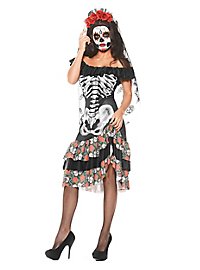 Slør Med Roser Grå