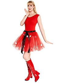 Smalle Schacht Laarzen Stretchlak Rood