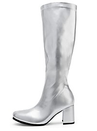 Smalle Støvler Kunstlæder Sølv