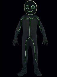 Smiley stick figure illuminated costume for children