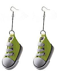 Sneaker earrings green