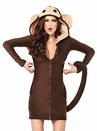 Sød Abe Hoodie Kjole