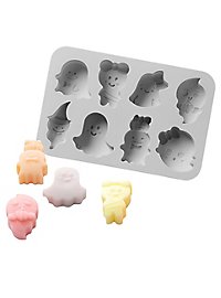 Sød Halloween Spøgelser Silikonform Til Isterninger Og Bagning 8-Fold