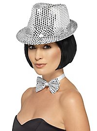 Sombrero Brillante Plateado