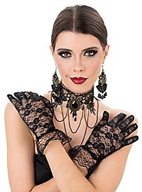 Sort Enke Smykkesæt