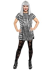 Sort-Sølv Blusekjole