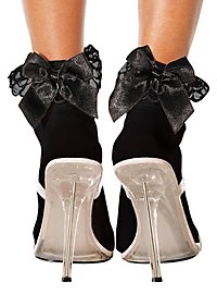 Sorte Sokker Med Sort Sløjfe