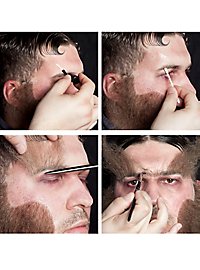 Sourcils de bête sauvage en cheveux naturels