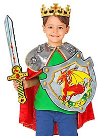 Spada e scudo del cavaliere del drago in gommapiuma