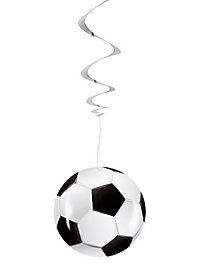 Spirales décoratives de football 3 pièces