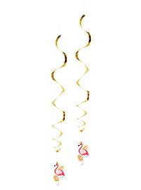 Spirales décoratives Flamingo 2 pièces