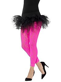 Spitzen-Leggings neon-pink
