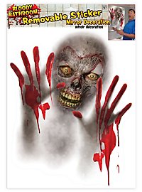 Spookachtige Spiegel-Sticker Halloween Decoratie