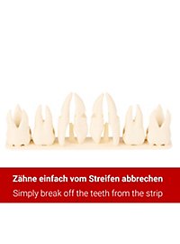 Stampa 3D - 8 denti umani come ciondoli con cordino in pelle