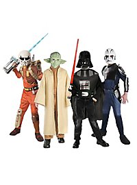 Star Wars costume box for children with 4 costumes incl. lightsaber