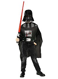 Star Wars Darth Vader Børnekostume Basic 4-delt Med Lyssværd
