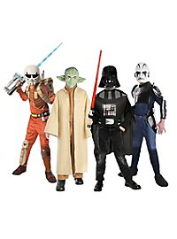 Star Wars Kostume Boks Til Børn Med 4 Kostumer Inkl. Lyssværd