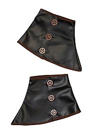 Steampunk gaiters made of imitation leather