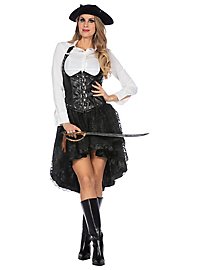 Steampunk High-Low-Rock schwarz