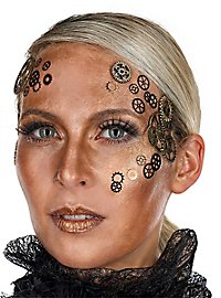 Steampunk Klebetattoos Zahnräder