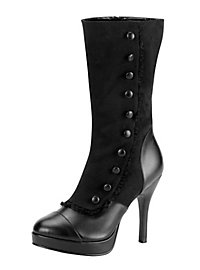Steampunk Lady Boots black 
