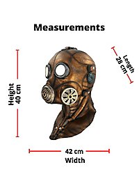 Steampunk latex gas mask