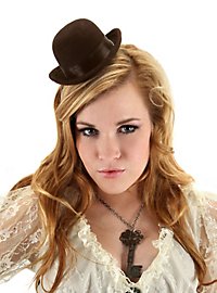 Steampunk Mini Bowler Hat black