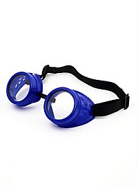Steampunk Schweißerbrille blau