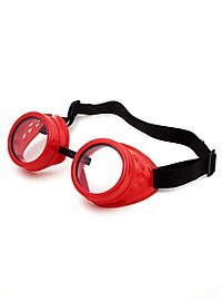 Steampunk Welder Goggles red