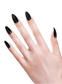 Stiletto fingernails black