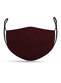 Stoffen masker Gothic rozenpatroon