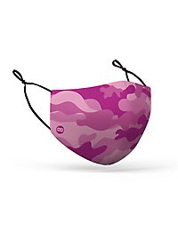 Stoffmaske für Kinder Camouflage pink