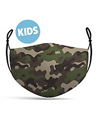 Stoffmaske für Kinder Camouflage Wood