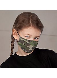 Stoffmaske für Kinder Camouflage Wood
