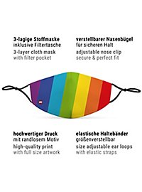 Stoffmaske für Kinder Regenbogen