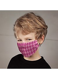 Stoffmaske für Kinder Zauberschule rosa