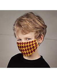 Stoffmaske für Kinder - Zauberschule rot