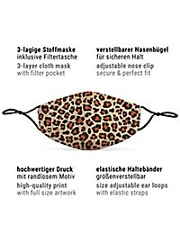 Stoffmaske Leopard