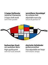 Stoffmaske Mondrian