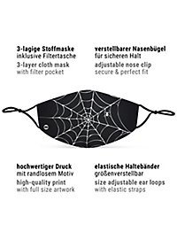 Stoffmaske Spinnweben