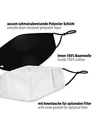 Stoffmasken Sparpack schwarz - 3 Stück