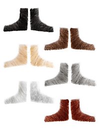 Store Bakkenbarter Med Ægte Hår