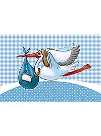 Stork baby flag