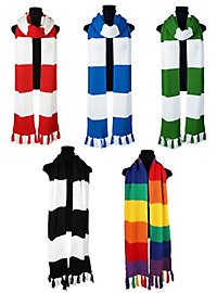 Stribet tørklæde i forskellige farver