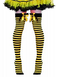 Striped Bee Stockings black-yellow