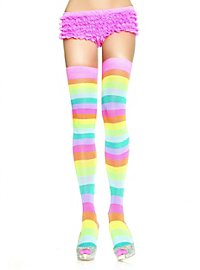 Striped Rainbow Stockings