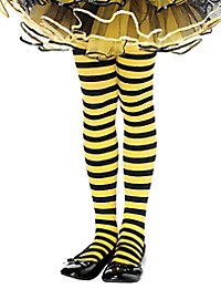 Striped Tights black & yellow for Kids