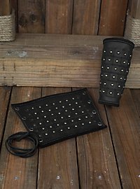 Studded leather bracers - Evan